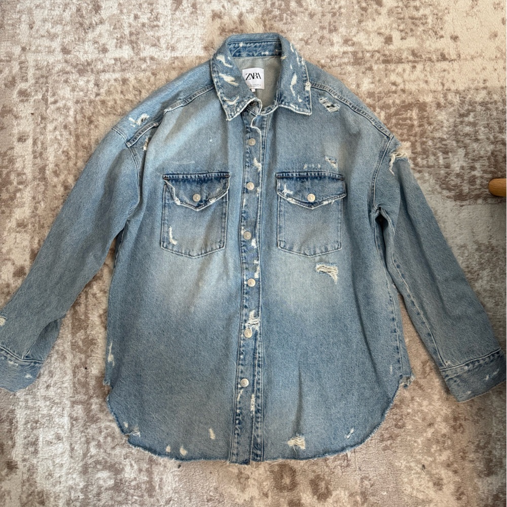 Distressed Denim Jacket